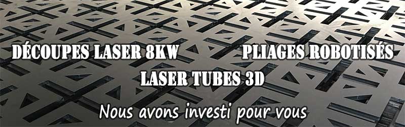 BAGUET PLIAGES - Parachevement - Pliage acier - Découpe Laser 3D - Déroulage de tles et bobines, découpe plasma, laser fibre, laser tube, pliage robotisé, pliage tles, cintrage, profilage